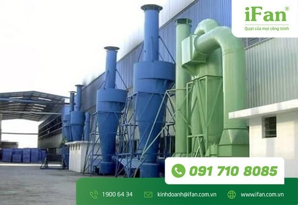 Hệ thống xử lý bụi Cyclone giúp loại bỏ bụi kim loại