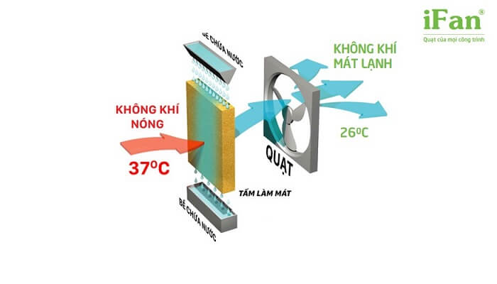Nguyên lý hoạt động của quạt hơi nước