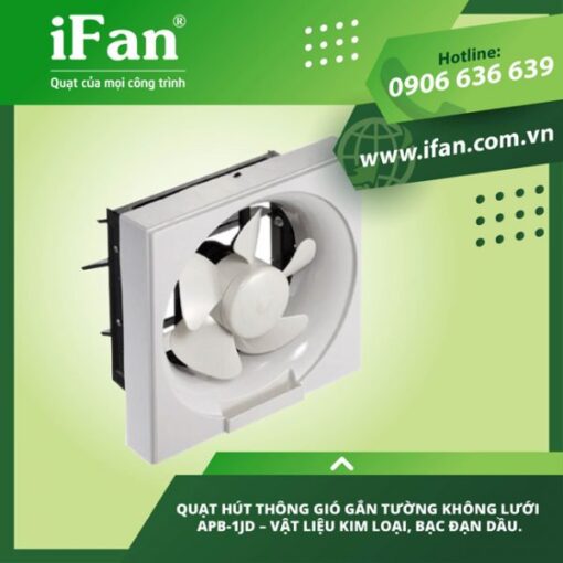 Quạt hút thông gió gắn tường không lưới APB-1JD