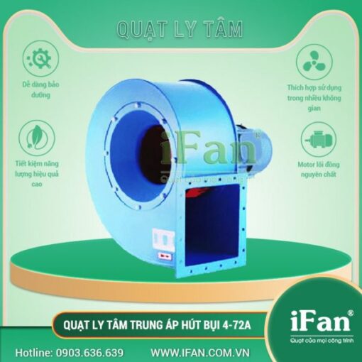 Quạt hút bụi công nghiệp nhà xưởng thiết kế đơn giản, hiệu suất mạnh mẽ