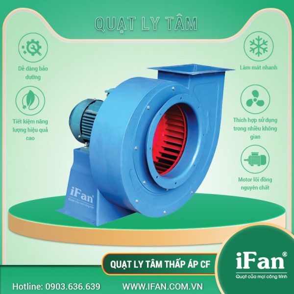 Quạt ly tâm gián tiếp có nhiều ưu điểm vượt trội và khác cấu tạo của quạt ly tâm trực tiếp
