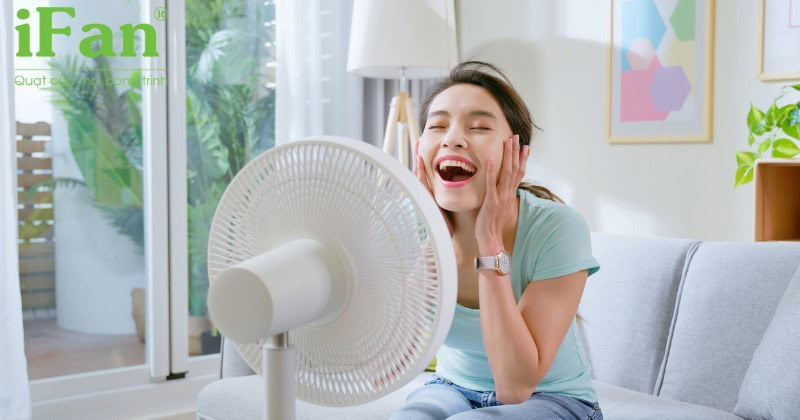 Đặt quạt ở vị trí thông thoáng giúp làm mát hiệu quả hơn