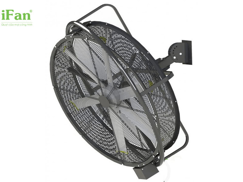 Quạt treo tường có đảo gió iWYJ-Q được trang bị động cơ DC không chổi than và công nghệ Inverter, mang lại hiệu suất làm mát tối ưu